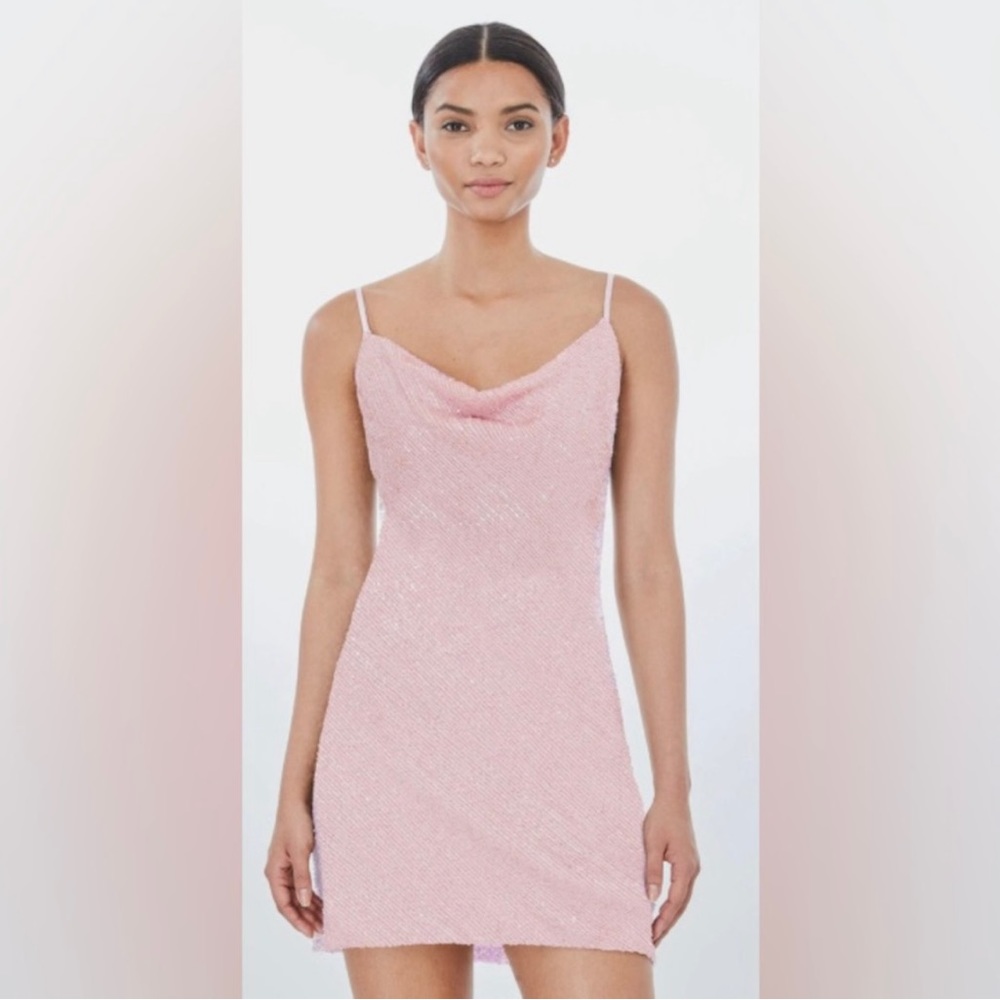 Generation Love- Maria Sequin dress in the color light pink